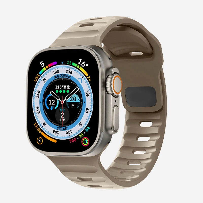 Relógio inteligente com pulseira em silicone encaixe igual do apple watch - My Promo Store