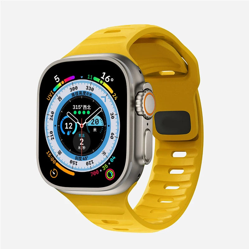 Relógio inteligente com pulseira em silicone encaixe igual do apple watch - My Promo Store