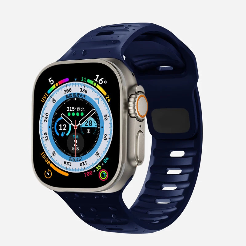 Relógio inteligente com pulseira em silicone encaixe igual do apple watch - My Promo Store