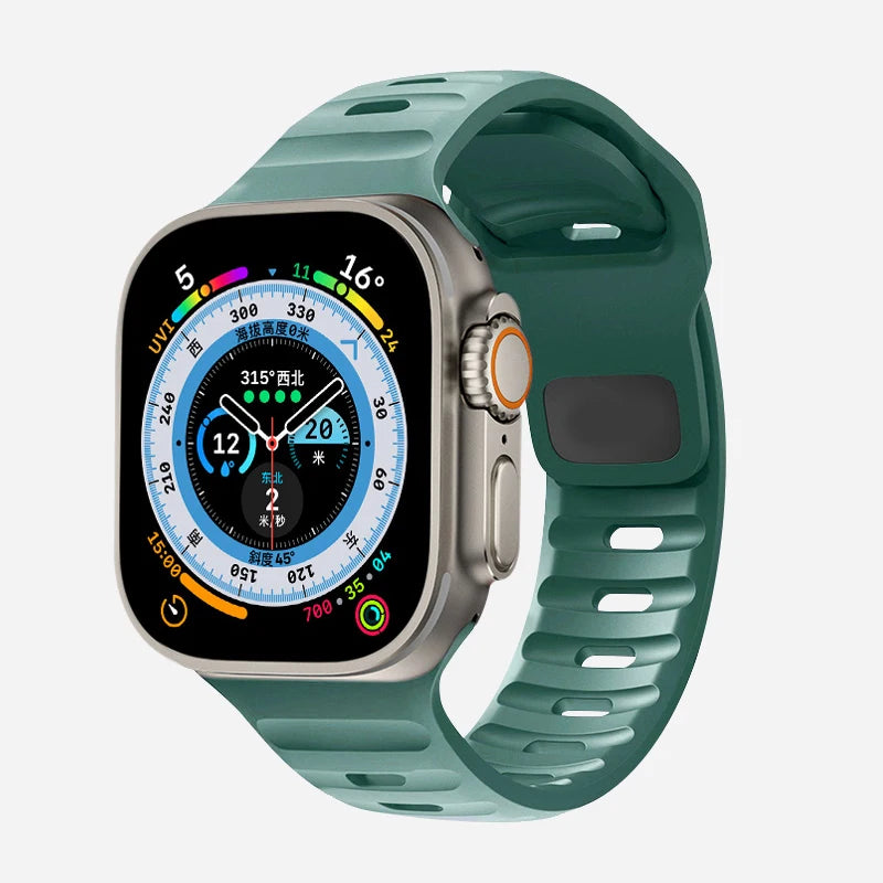 Relógio inteligente com pulseira em silicone encaixe igual do apple watch - My Promo Store