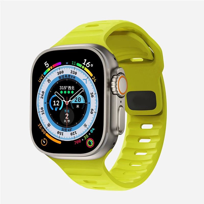 Relógio inteligente com pulseira em silicone encaixe igual do apple watch - My Promo Store