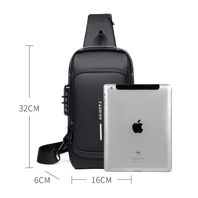 Mochila Anti-Furto com Senha USB Slim Bag - My Promo Store